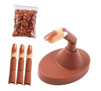 Reusable Nails Art Training Hand Model with Interchangeable Tips and AntiSlip Holder for Salon Practice Nail Art Practice for Students