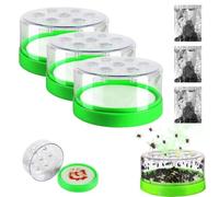 Reusable Non-electric Fly Trap Funnel One-Way Entry Fly Catcher Easy to Clean Transparent Fly Trap Container for Home Kitchen Garden Restaurant Livestock Farm (3PCS)