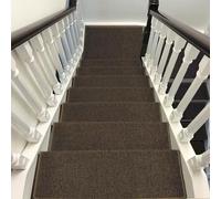 Reusable Non-Slip Stair Mats 15 Pack with Adhesive, Anti-Slip Carpet Treads for Steps, 80x24+3cm/31.5x9.4+1.2in, Safety & Comfort for Home Stairs