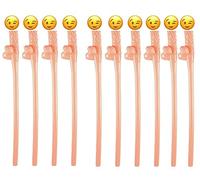 Reusable Novelty Party Drinking Straws - Fun Adult Hen Night Cocktail Stirrers - Durable Hard Material, 19cm Length with Cheeky 6cm Decorative Tip - Packs of 10 20 30 50 (20)