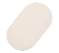 Reusable Nursing Pads 4pcs White Bamboo Fiber Breathable | Leak-proof Performance, Washable Design, for New Mother Use, Breastfeeding Support, Compact Pack of Four