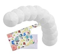 Reusable Nursing Pads with Washing Bags - 10-Pack 4 Layer Viscose from Bamboo Breastfeeding Pads, Washable Organic Maternity Nipple Pads (L 4.72") (4 Layer Anti-Slip, Anti-Slip Particles)