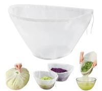 Reusable Nut Milk Bags, 19" Large Cheesecloth Bags for Straining Nylon Mesh Filter Bag for Juicing, Yogurt, Kitchen Straining, Vegetable Dehydrator (1 Pack, L)