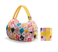 Reusable Nylon Carryall Bag with Quick-Fold Design for Heavy Loads and Outdoor Activities Nylon Foldable Bag