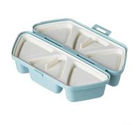 Reusable Onigiri For Mold for 6 Triangle Sushi Balls with Compact Foldable Box for Travel and Daily Lunch Packing (1)