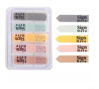 Reusable Page Marking Tabs 100 Pack Clear Plastic Notes(styleFour)