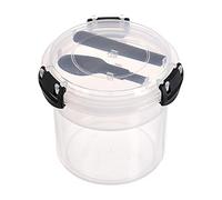 Reusable Parfait Cups with Lids for Yogurt Cereal Oatmeal - Leak-proof Breakfast Containers for Portion Control, Set of 20 for Meal Prep on the Go (Clear, One Size)