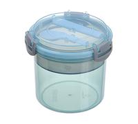 Reusable Parfait Cups with Lids for Yogurt Cereal Oatmeal - Leak-proof Breakfast Containers for Portion Control, Set of 20 for Meal Prep on the Go (Blue, One Size)