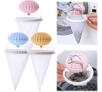 Reusable Pet Hair Catcher for Washing Machine - Lint Trap & Fur Remover Mesh Bag for Dog & Cat Hair - Laundry Helper(Color 3 pcs)