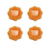 Reusable Pet Hair Remover Ball Laundry Washing Machine Filter Wool Sticker Cat Fur Lint Catcher Home High-Efficiency Cleaning(4pcs orange)