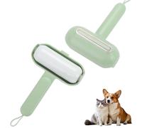 Reusable Pet Hair Remover Roller - Lint Roller for Dogs and Cats | Easy to Clean Pet Fur from Carpet, Sofa, Bedding, Furniture & Rugs | Sticky Lint Roller Refills-Green