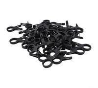 Reusable Plant Support Clips 50pcs for Climbing Vines(30mm black)