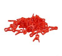 Reusable Plant Support Clips 50pcs for Tomato Vine(18mm red)