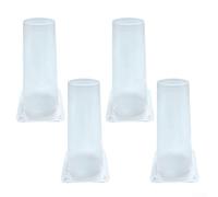 Reusable Plastic Bat Exit Device UV Resistant Clear(4pcs) | One-way exit design, lets leave safely, blocks return entry, for ideal for attics, eaves