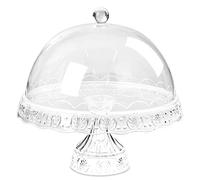 Reusable Plastic Birthday Cake Cupcake Cookie Muffin Display Serving Plate with Dome Lid