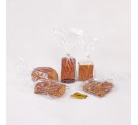 Reusable Plastic Bread Bags for Homemade Bread - Clear Bags with Twist Ties - Airtight, Moisture-Free Storage - Ideal for Loaf, Sandwich & Artisan Bread - For Home Bakers & Bakery Owners (100)