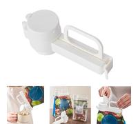Reusable Plastic Cap Sealer with Pour Spout Clips, Perfect for Snacks, Beans, Oats, Milk Powder