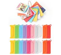 Reusable Plastic Card Holder Set for Yoto Cards with Ring Loop, Portable Kids Travel Carrier and Accessory Storage Organizer Compatible with Yoto Mini Player Audio Story Cards (30)