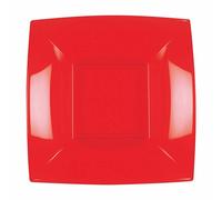 Reusable Plastic Catering Tableware Party Wedding Dish Bowl Red 18cm 25 Pack