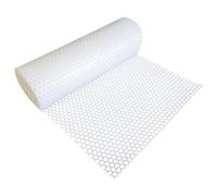 Reusable Plastic Fence Panels Poultry Netting for Garden Chicken Coop Run, 40cm x1m Bird Barrier Anti-Drop Mesh with 25 Zip Ties - 3 Hole Sizes (8mm/12mm/18mm) Black Balcony Protective Netting (12MM)