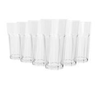 Reusable Plastic Highball Glasses - 580ml - Pack of 6 Argon Tableware Clear One Size