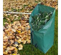 Reusable plastic leaf collection bags available in 100L and 200L sizes, for gathering leaves, lawn litter, and yard debris with convenient portability (100L)