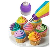Reusable Plastic Nozzle Converter Icing Cake Piping Bag Decorating Tool Purple and Exquisite Workmanship Practical Design