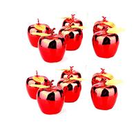 Reusable Plastic Pendant for Christmas Tree Flash Apple Decoration Festival Hanging Christmas Tree Decoration 12 Pcs/Bag Red Christmas Decoration Profitable and Good Quality Intelligent