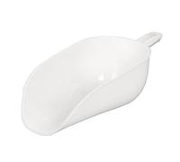 Reusable Plastic Scoop, Multipurpose Ice Dry Food Scoop, for Kitchen Bar (White)