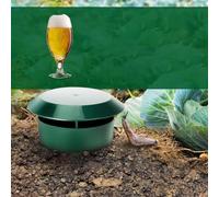 Reusable Plastic Snail Traps for Garden, Orchard & Vegetable Patches - 2-Pack Pest Control Boxes, 8 x 10 cm Green Slug Catcher with Reusable Design