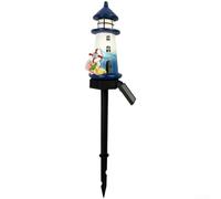 Reusable Plastic Solar Ground Light Warm LED 8H | Reusable plastic body, warm LED glow, 8h runtime, auto dusk sensor, garden path decor