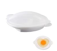 Reusable Poached Egg Maker Microwave Egg Cooker, Double Cups Egg Boiler Breakfast Cookware for Kitchen Gadgets