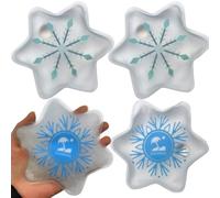 Reusable Pocket Hand Warmers, Click Activated Instant Heat Packs, Snap It Hot/Cold Gel Heating Pad for Pain Relief, Sore Muscles, Stiffness, Aches, Instant Hot Pad, Hot Compress (Snow 4PCS)