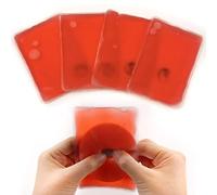 Reusable Pocket Hand Warmers, Click Activated Instant Heat Packs, Snap It Hot/Cold Gel Heating Pad for Pain Relief, Sore Muscles, Stiffness, Aches, Instant Hot Pad, Hot Compress (Large RED 4PCS)