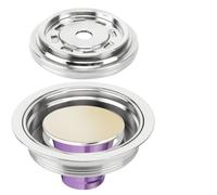 Reusable Pod Adapter compatible with Nespresso Vertuo ENV135 & VertuoLine GCA1, Stainless Steel Coffee Capsule Converter, Fits Third-Party Aluminum Pods, 2.7oz Brewing Volume, Leak-Proof