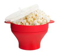 Reusable Popcorn Bowls - Silicone Popcorn Microwave | Multifunctional, Dishwasher Safe, Heat Resistant for Family Movie Night