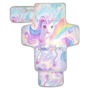 Reusable Portable Changing pad with Tissue Pocket Portable Changing pad for Baby for Moms, Dads Cute Cartoon Unicorns Rainbow Color