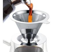 Reusable Pour Over Coffee Filter - Cone Pod Brewing Strainer,Reusable Portable Drip Coffee Filter - for Home Kitchen Camping Travel Picnic Cup
