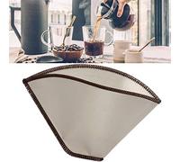 Reusable Pour Over Coffee Filter Stainless Steel Paperless Drip Cone Coffee Filter Coffee Maker 2-6 Cups for Cups, Mugs, Carafes, Filter Holders (2-6 Cups)