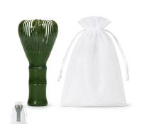 Reusable PP Resin Matcha Whisk, Japanese Tradition Matcha Accessories, Matcha Whisks, Suitable for The Tea Ceremony（Green）