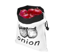 Reusable Produce Bags Drawstring Side Zipper Sack Vegetable Bins Fruits