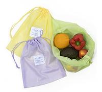 % Reusable Produce Food Mesh Bag with Drawstrings by Kind Bag | Eco-Friendly Premium See Through Pouch for Vegetables, Fruits, Grocery Shopping | Storage Travel Bag (Pastel)