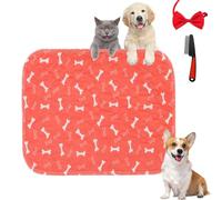 Reusable Puppy Pads Washable - The Last Pee Pad You'll Get, Puppy pad with Pheromones for Home & Travel, Comfortable & Breathable, Fast Absorbent (Red, XS-11.8*11.8in)