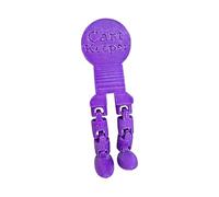 Reusable Purple Trolley Token Figurine, Compact Shopping Cart Tool and Miniature Coin Key Keyring for Easy Supermarket Trolley Unlocking, Practical Carry, Travel, and Everyday Shopping Convenience