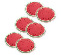 Reusable Pvc Ice Pack for Eyes and Face, 6pcs Red
