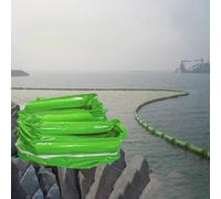 Reusable PVC Oil Containment Boom, Heavy-Duty Floating Barrier for Water Pollution Control and Aquatic Plant Management