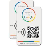 Reusable QR & NFC Sticker Pack - Boost Reviews - Tap to Leave Google Review - iPhone & Android - by MESSAGENES