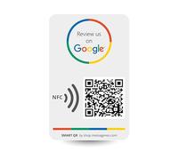 Reusable QR & NFC Sticker - Tap to Review on Google - iPhone & Android - Boost Reviews - Set Up at Home | by MESSAGENES