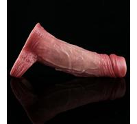 Reusable Realistic Penis Extender Silicone Dildo Cock Sleeve Male Sex Toys Thick G-spot Penis Dildo for Men Penis Enlarger