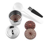 Reusable Refillable Coffee Capsule, Bresuve Stainless Steel Coffee Capsule Italian Concentrated Coffee Filter Compatible with ILLY Coffee Machine for x9 x8 x7.1 Y5 Y3 Y1.1